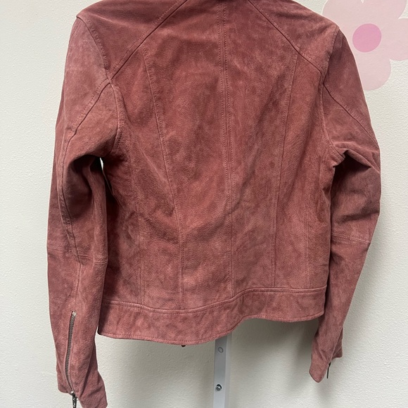BlankNYC Rare Blush Pink Suede Moto Jacket Small - Picture 5 of 9